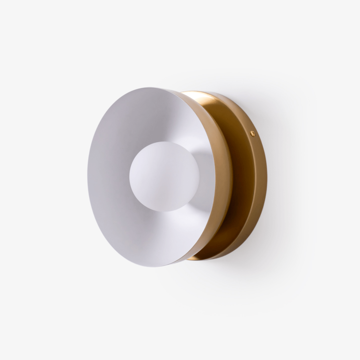 Vethaora Modern Minimalist Solar Eclipse Brass Glass Wall Light - Blowlighting