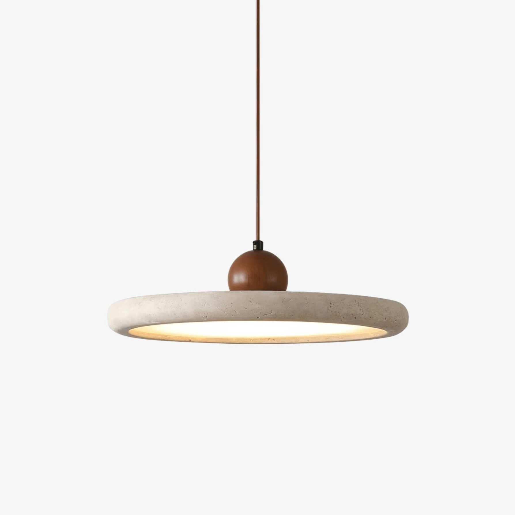 Eurliryra Disc Sphere Travertine Pendant Light - Blowlighting