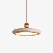 Cuvarora Disc Travertine Pendant Light - Blowlighting