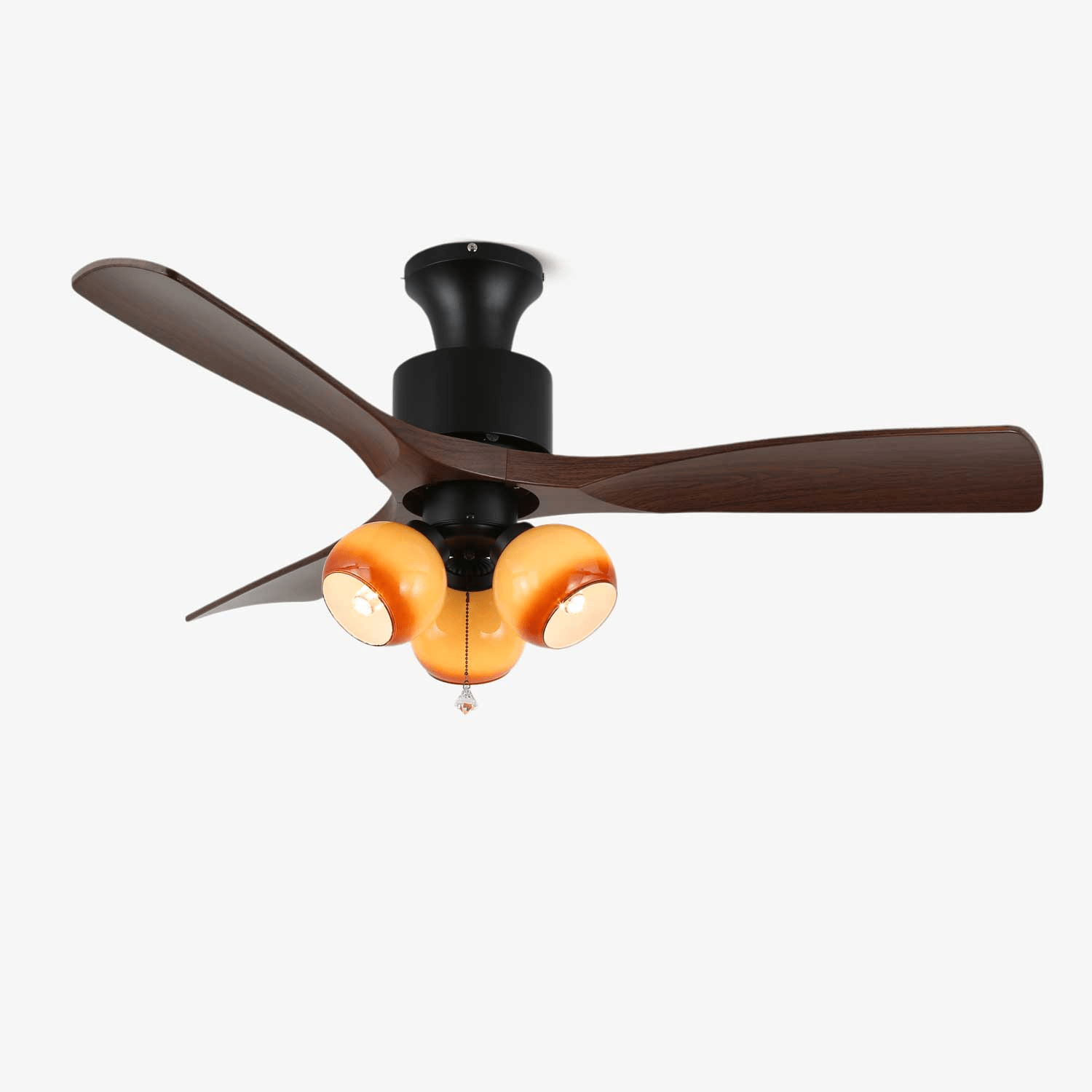 Zayla Vintage Glass Ceiling Fan Light - Blowlighting