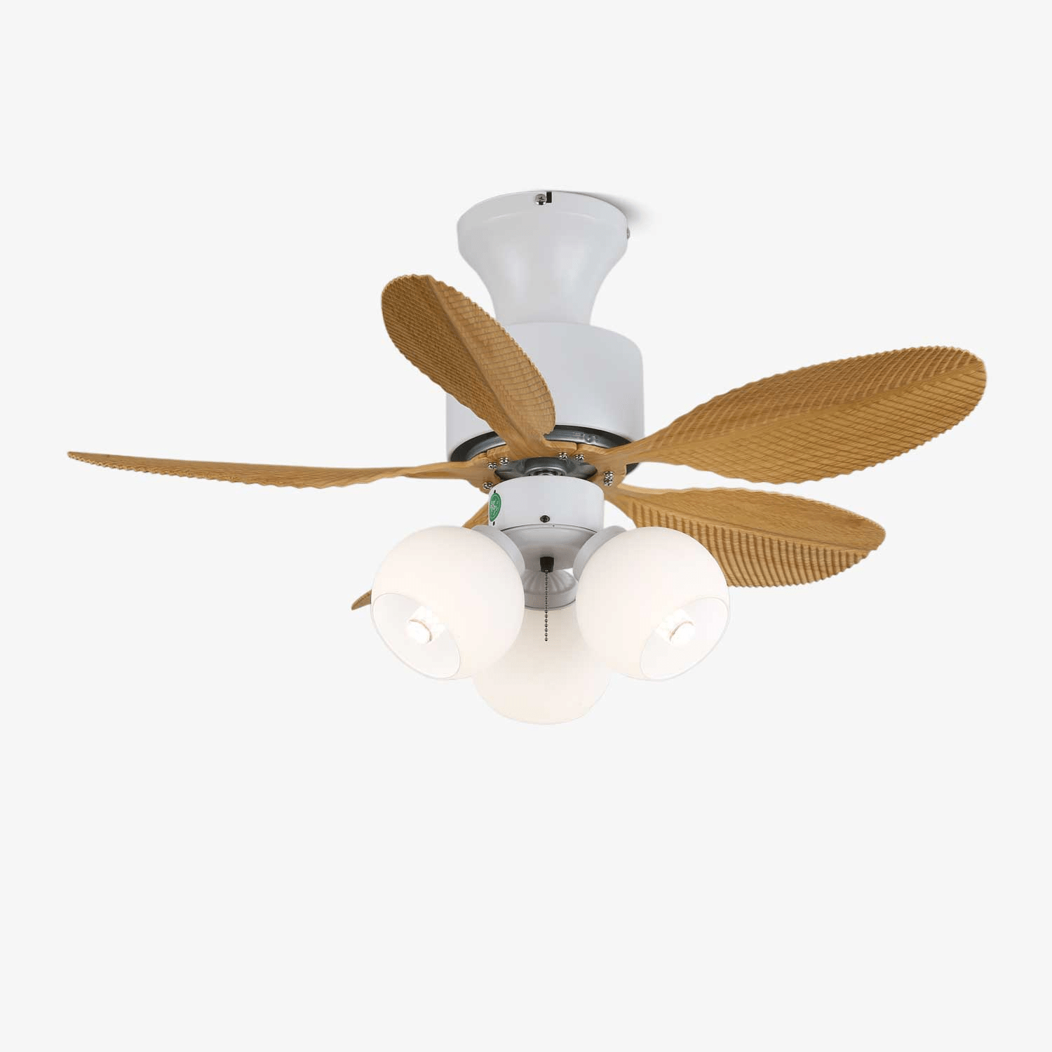 Althea Vintage Wood Ceiling Fan Light - Blowlighting