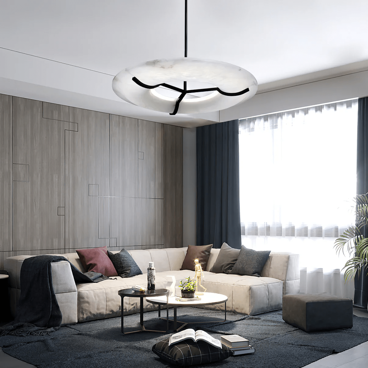Uvare Alabaster Chandelier - Blowlighting