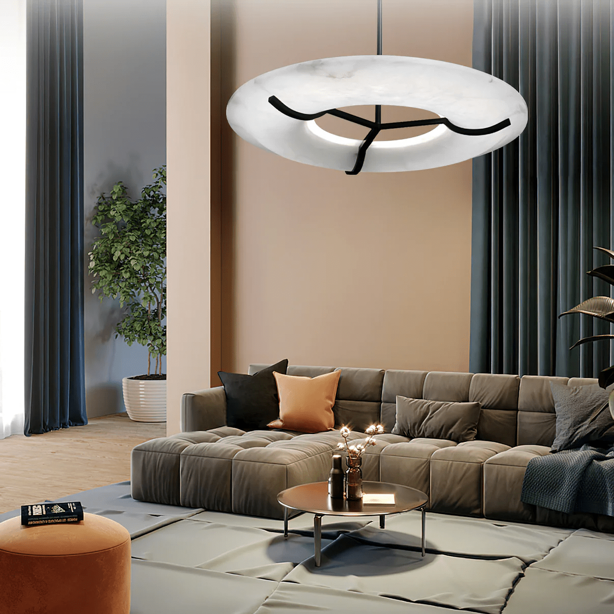 Uvare Alabaster Chandelier - Blowlighting
