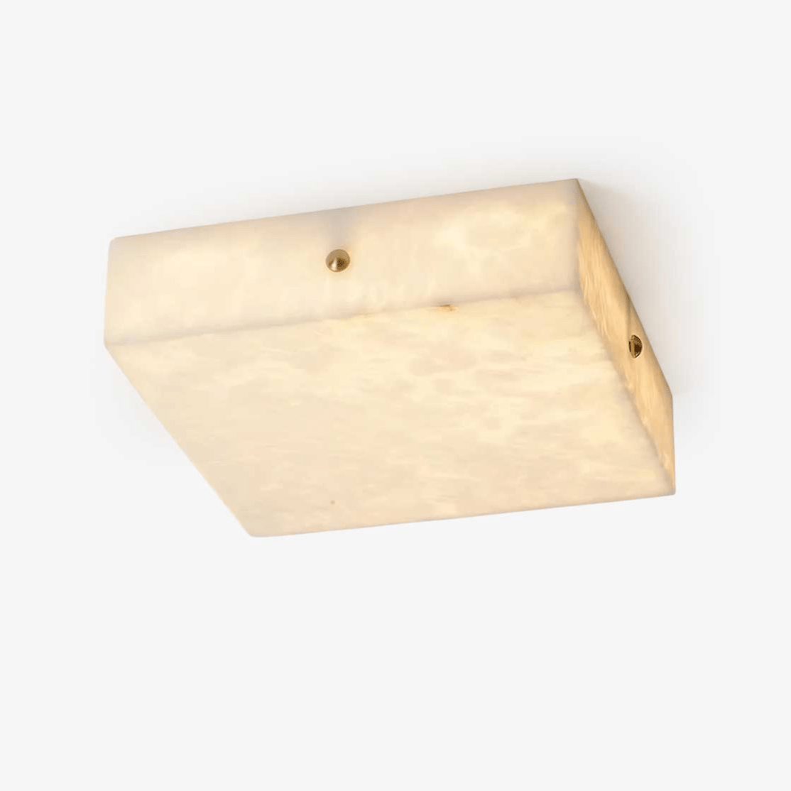 Vephaeth Minimalist Alabaster Flush Mount - Blowlighting