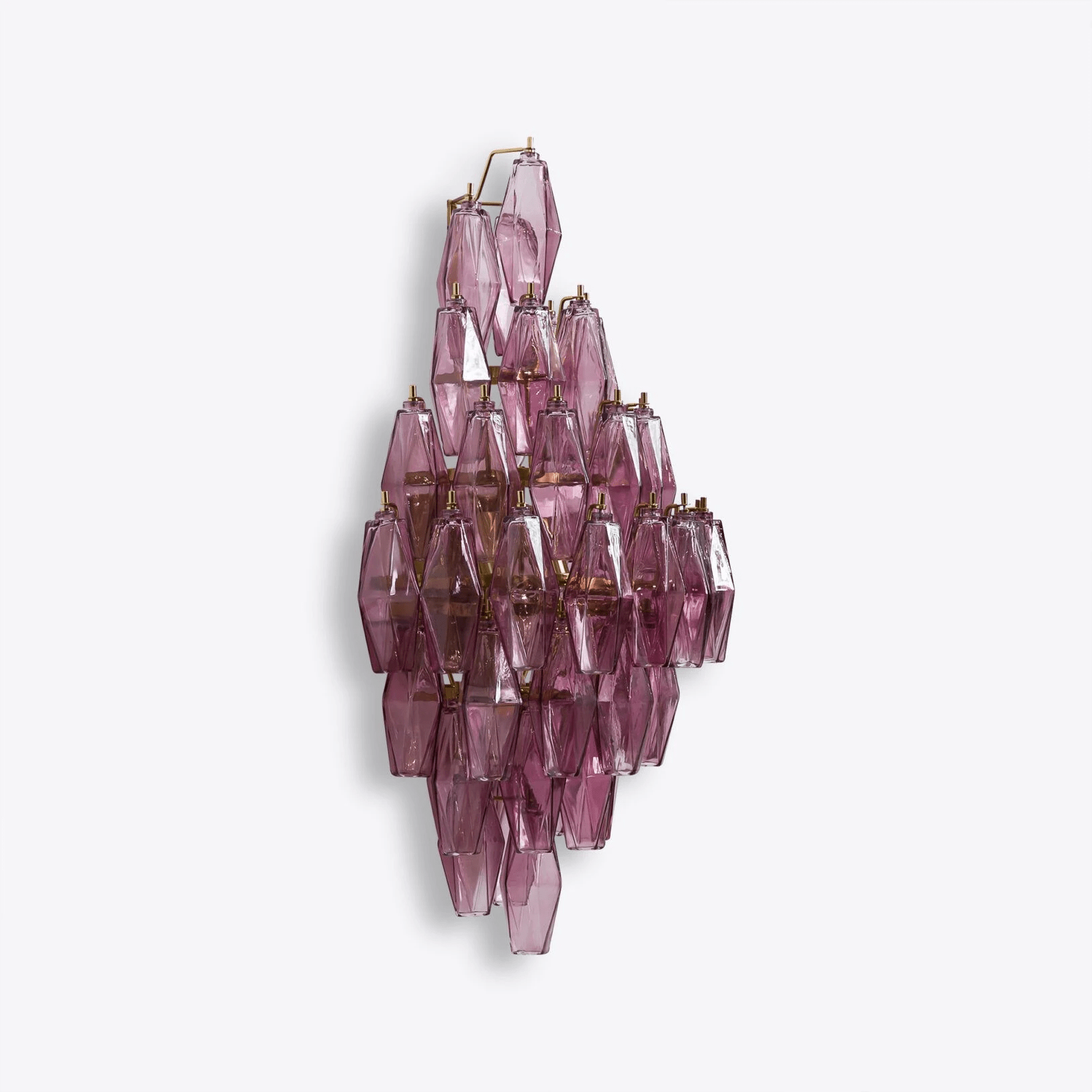 Aurora Wall Light Amber Diamond Polyhedron Vintage - Blowlighting