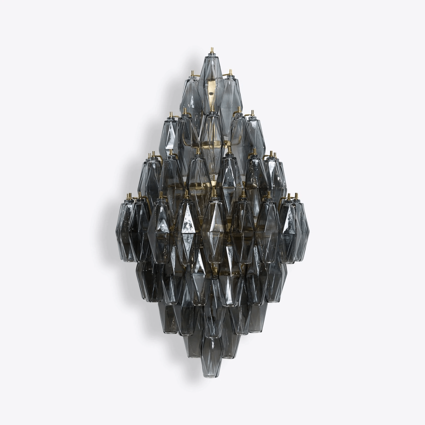 Aurora Wall Light Amber Diamond Polyhedron Vintage - Blowlighting