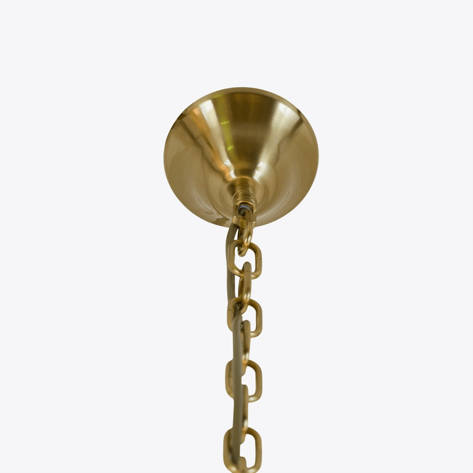 Aurora Chandelier Drum Amber Glass Elegant - Blowlighting