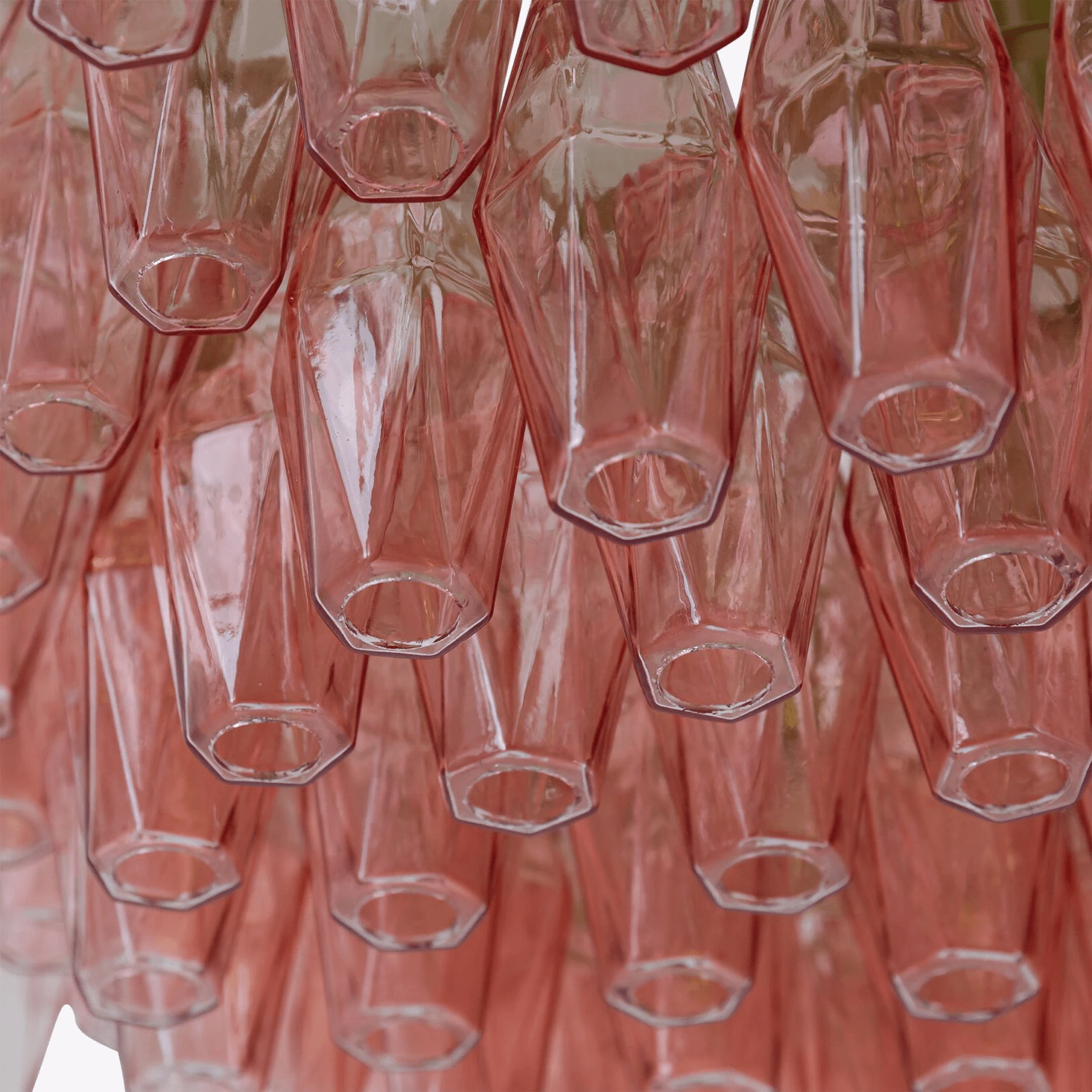 Aurora Chandelier Drum Amber Glass Elegant - Blowlighting