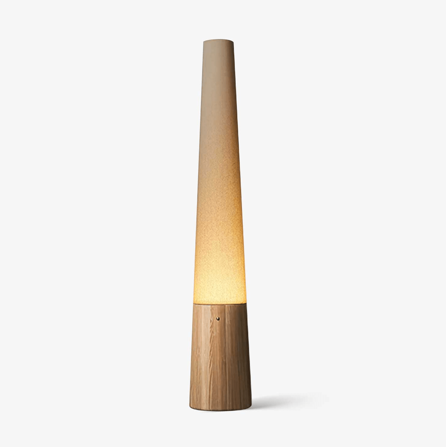 Cone Wooden Floor Lamp - Blowlighting