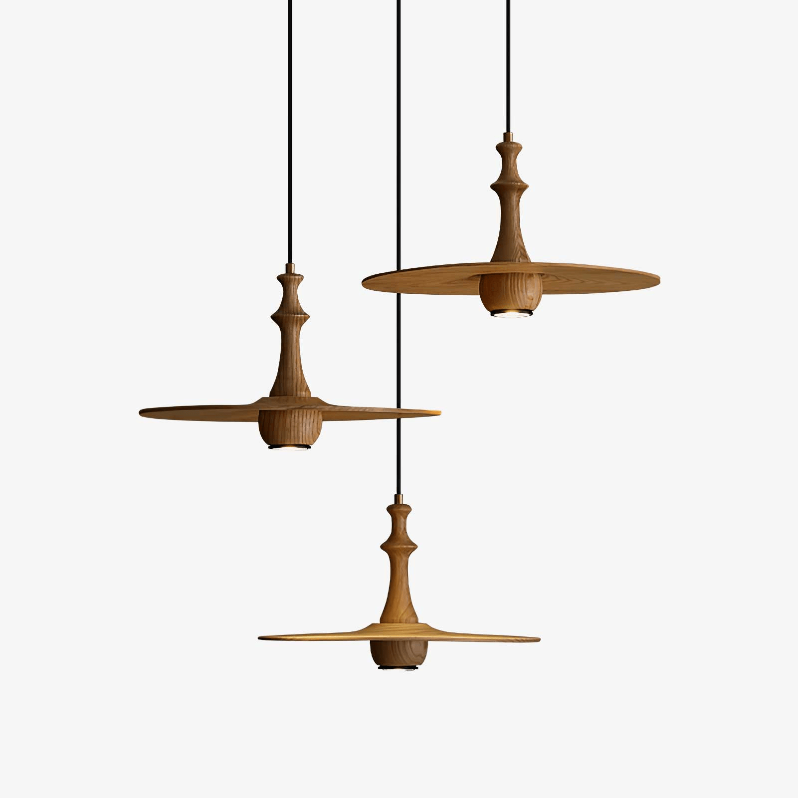 Wooden Spin Pendant Light - Blowlighting