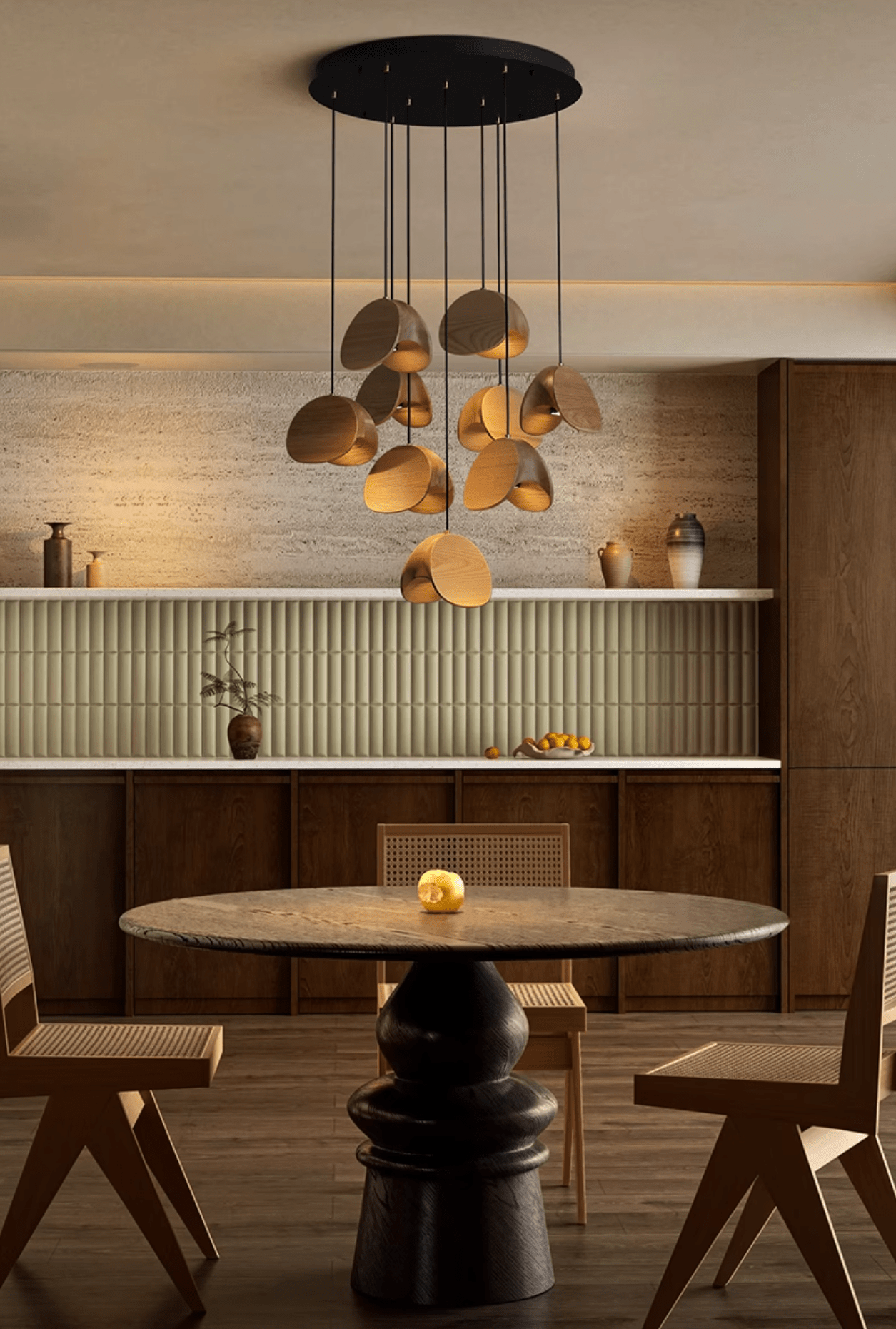 Tavro Minimalist Wood Pendant Light - Blowlighting