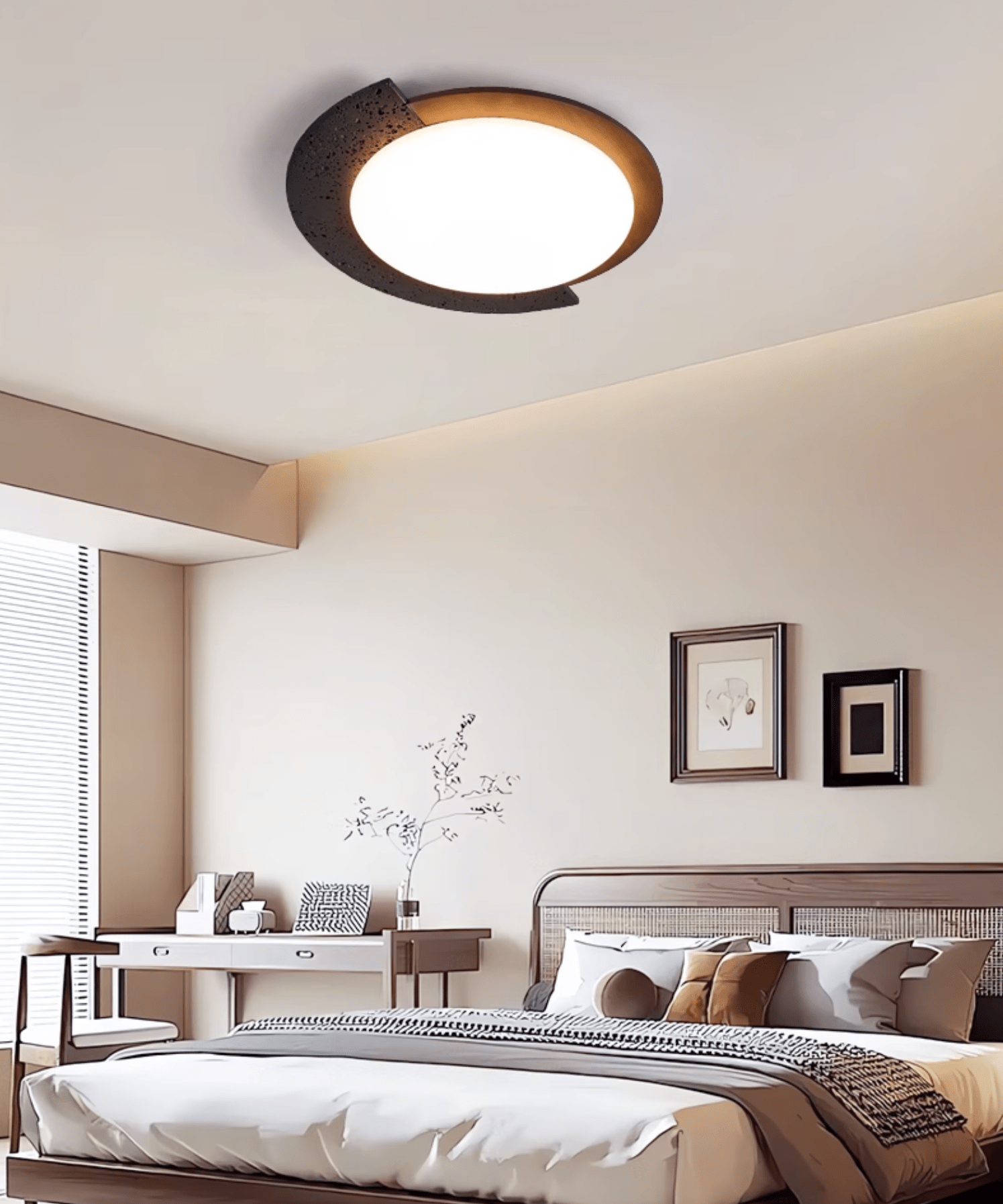 Ulvinor Asymmetrical Travertine Ceiling Light - Blowlighting