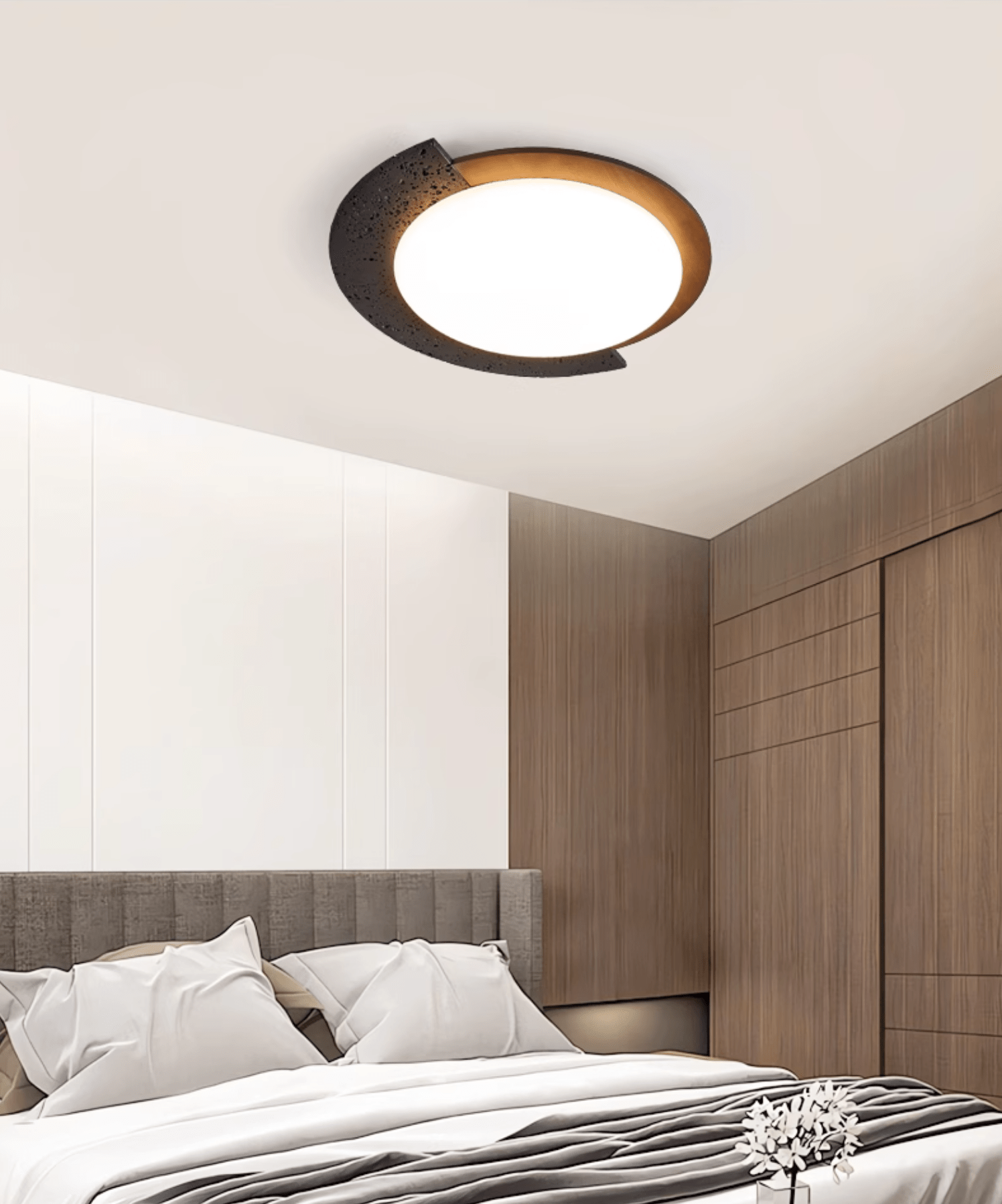 Ulvinor Asymmetrical Travertine Ceiling Light - Blowlighting