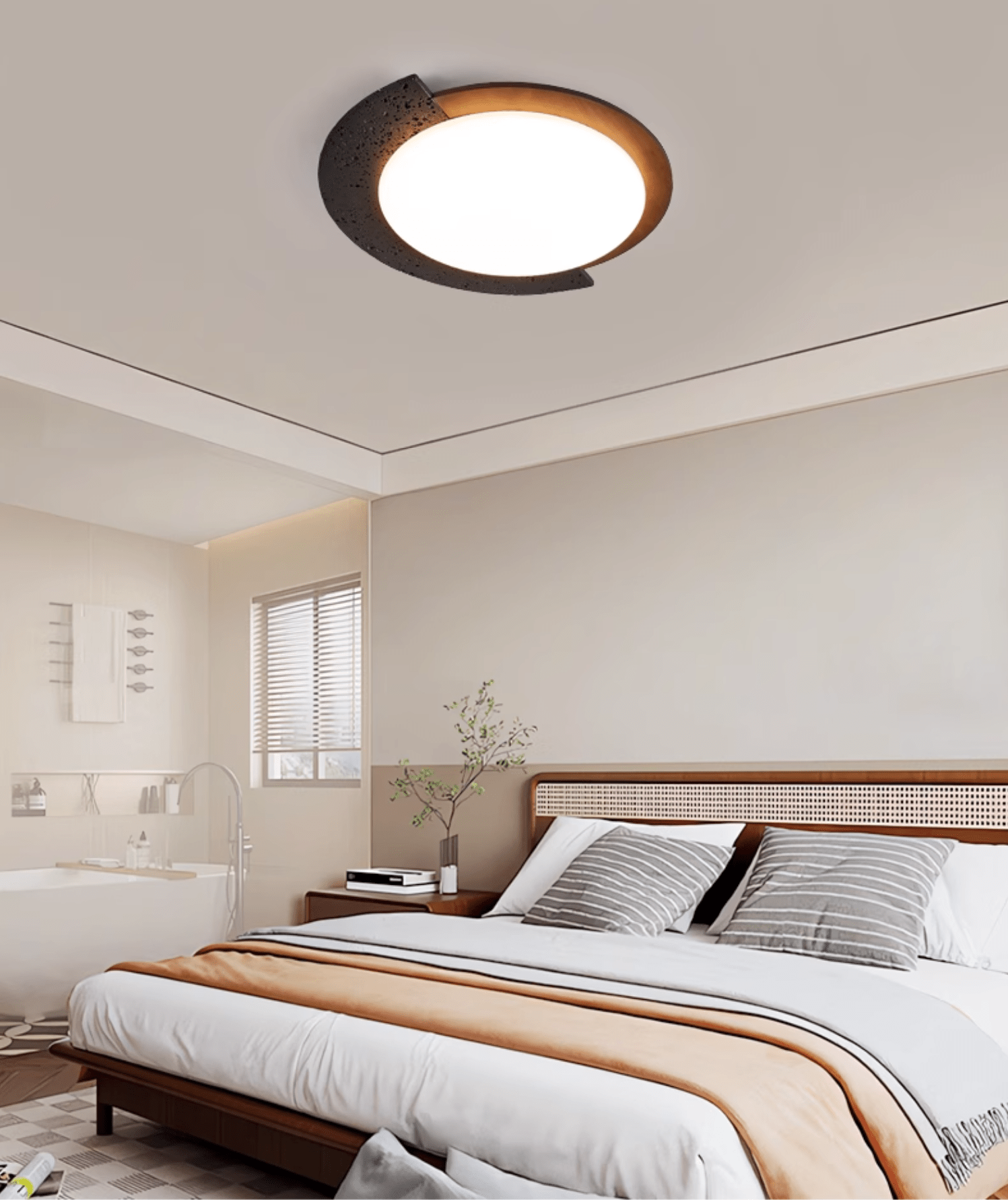 Ulvinor Asymmetrical Travertine Ceiling Light - Blowlighting