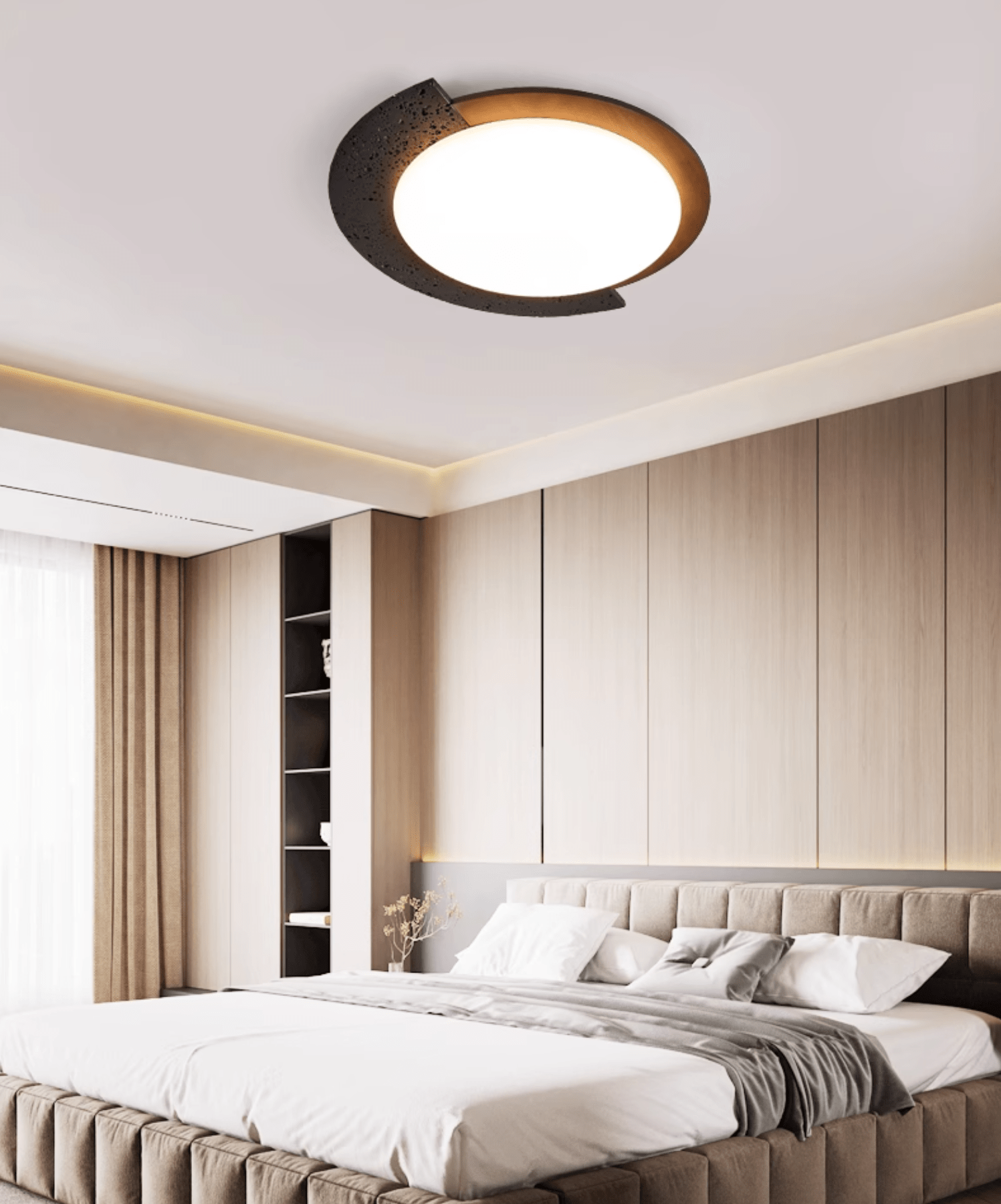 Ulvinor Asymmetrical Travertine Ceiling Light - Blowlighting