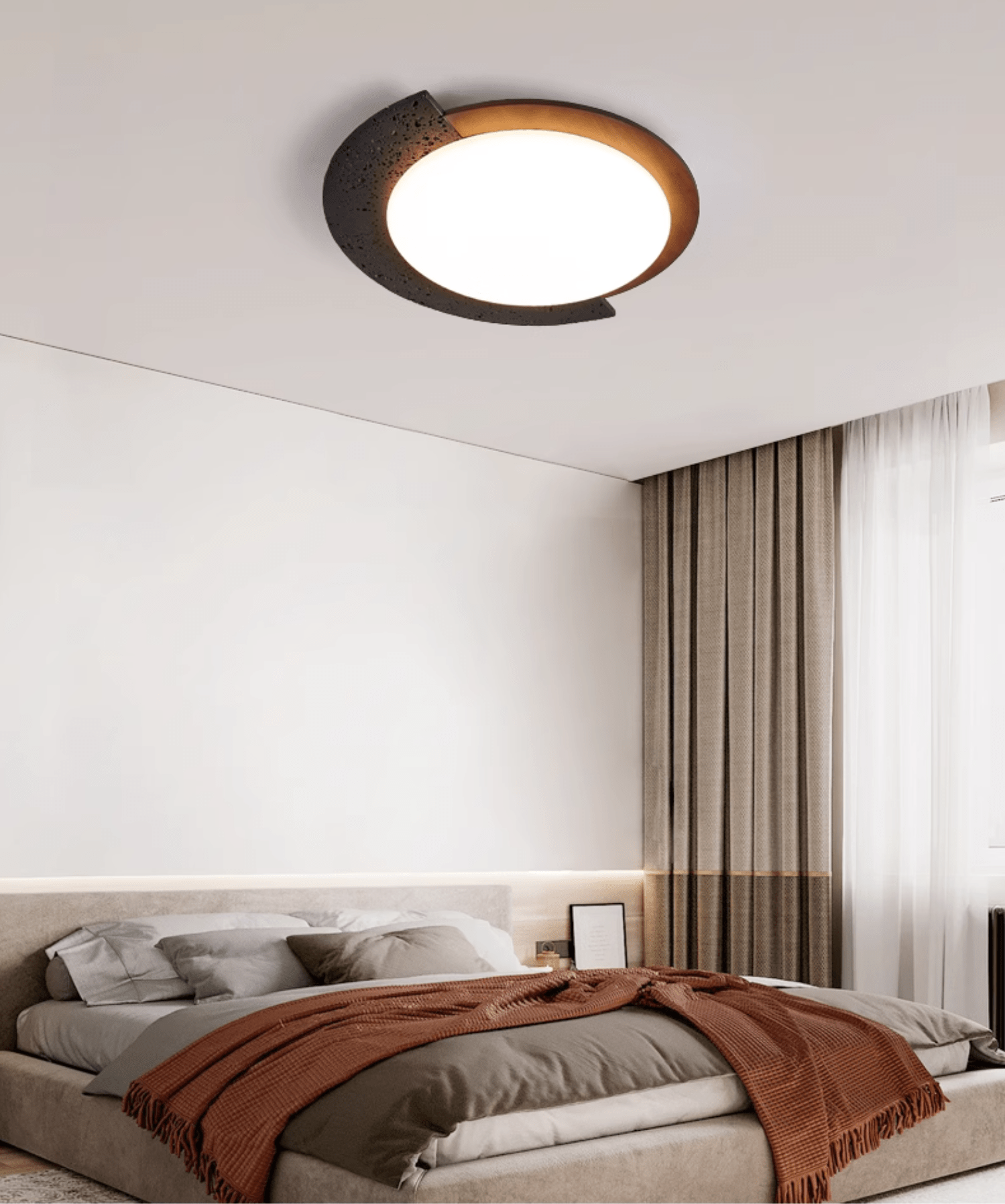 Ulvinor Asymmetrical Travertine Ceiling Light - Blowlighting