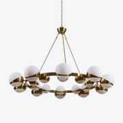 LuminaSphere Modern Brass Chandelier - Blowlighting