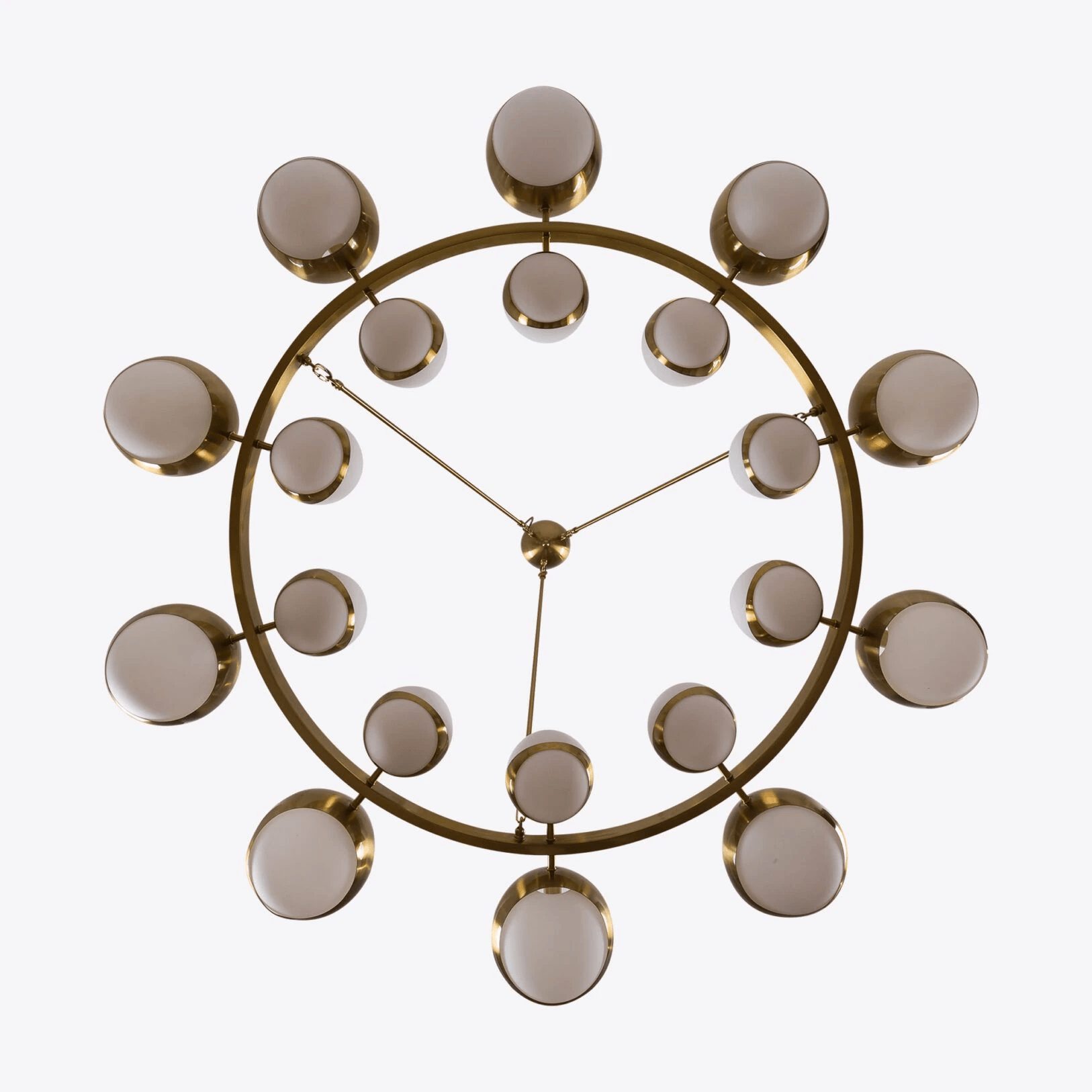 LuminaSphere Modern Brass Chandelier - Blowlighting