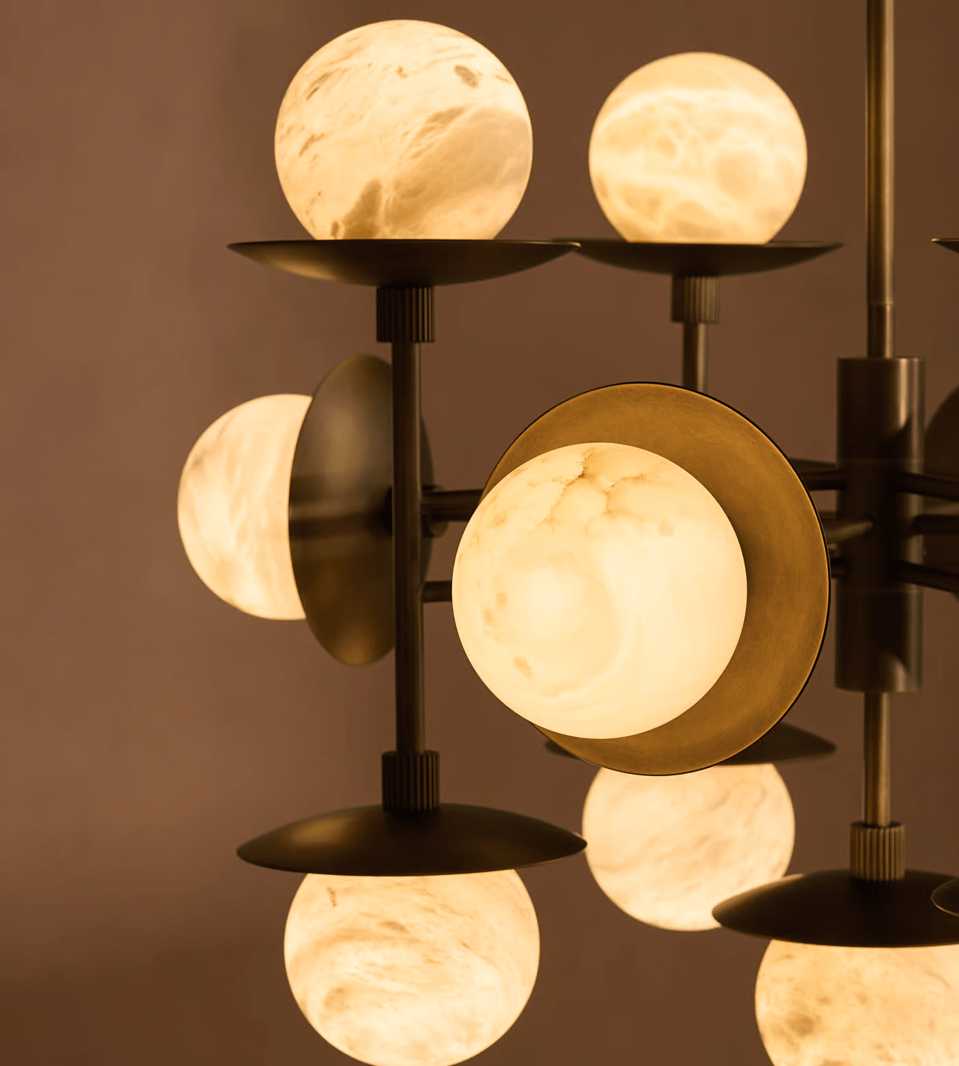 Oshayra Sputnik Alabaster Chandelier - Blowlighting