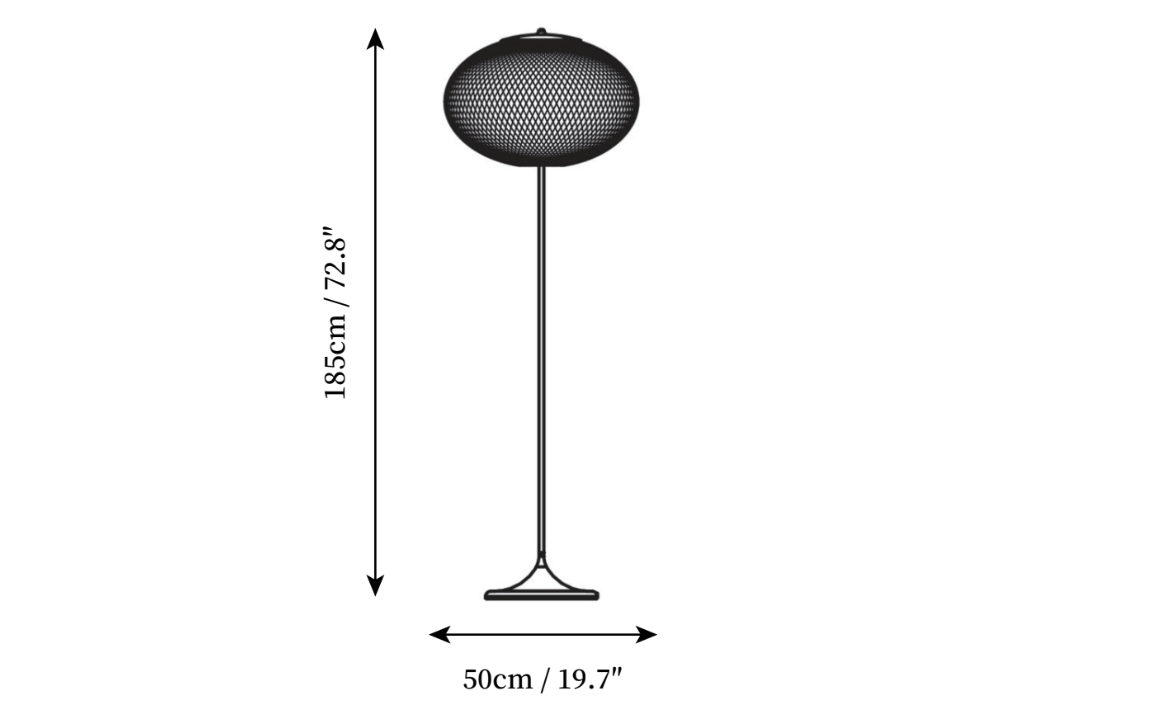 Metallic Meshwork Floor Lamp - Blowlighting