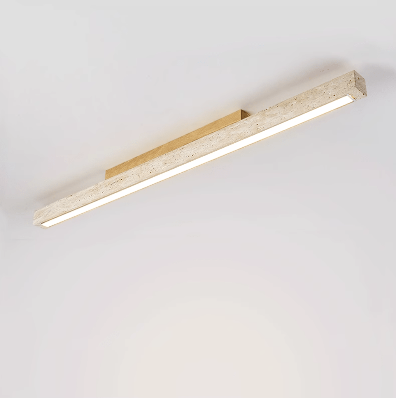 Orvenarae Minimalist Travertine Linear Light - Blowlighting