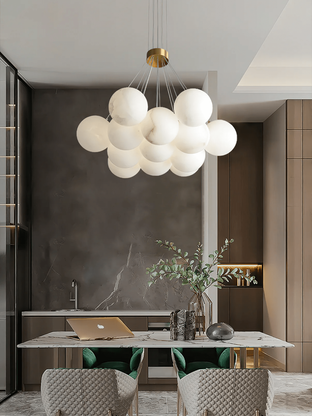 Zovenila Alabaster Chandelier - Blowlighting