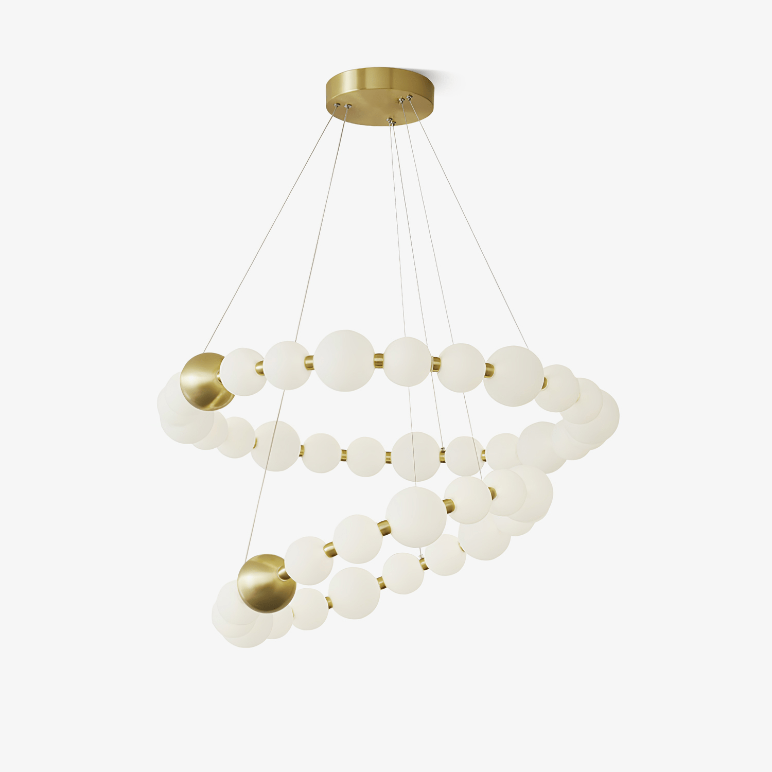 Cetalan Elegance Art Pearls Plastic Chandelier - Blowlighting