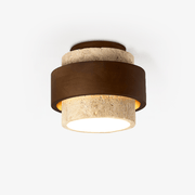 Eltalor Layered Ring Travertine Ceiling Light - Blowlighting