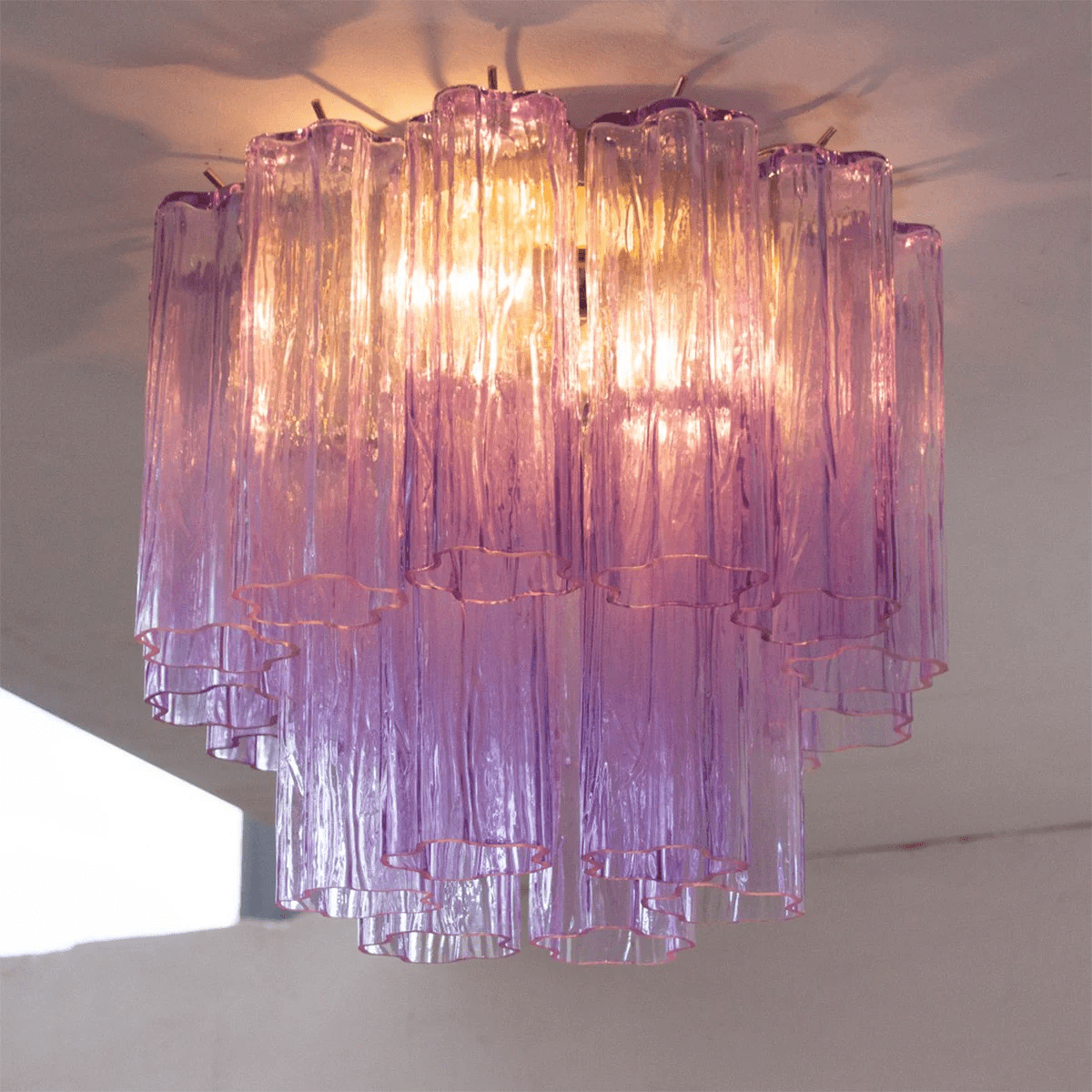 Aurora Ceiling Lamp Pink Waterfall Style - Blowlighting