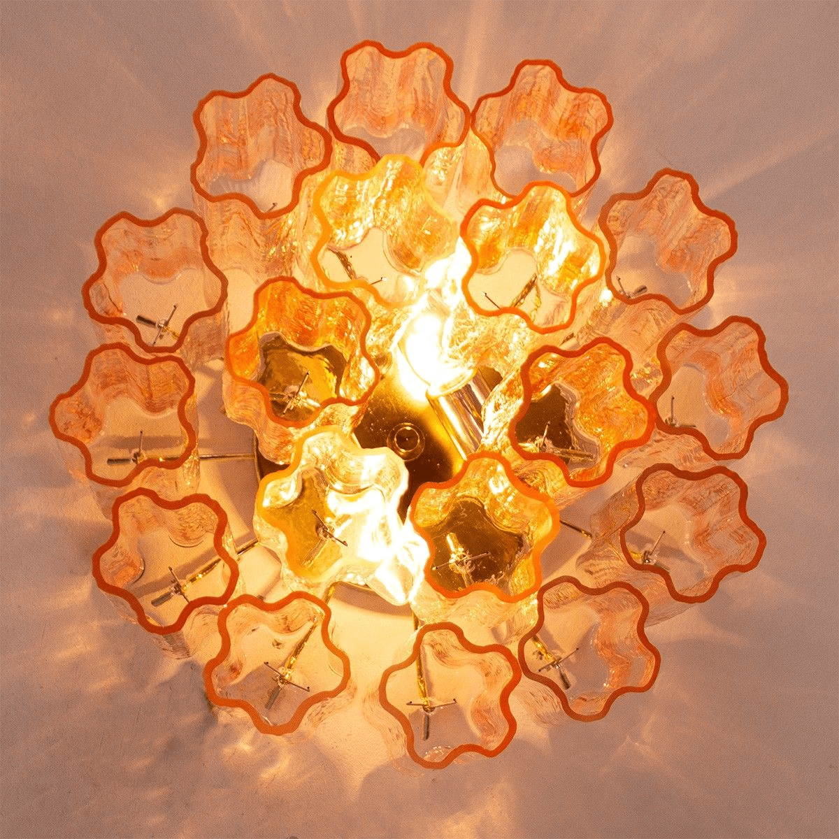 Aurora Ceiling Lamp Pink Waterfall Style - Blowlighting