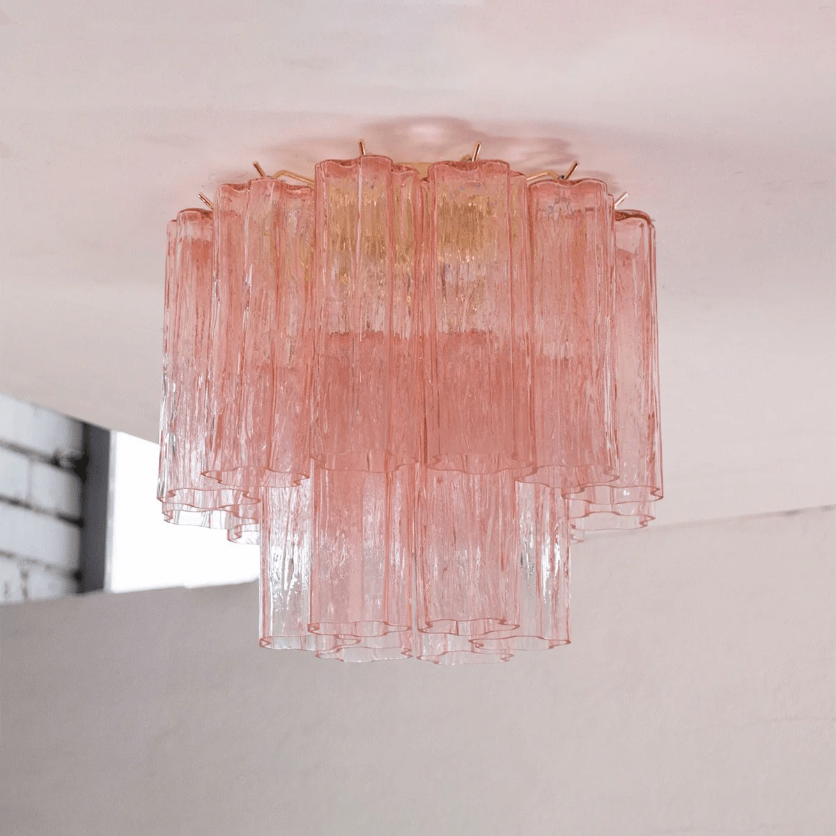 Aurora Ceiling Lamp Pink Waterfall Style - Blowlighting