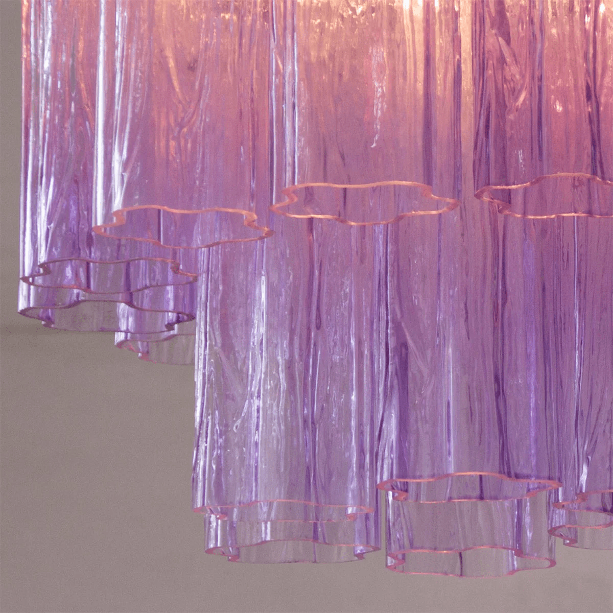 Aurora Ceiling Lamp Pink Waterfall Style - Blowlighting