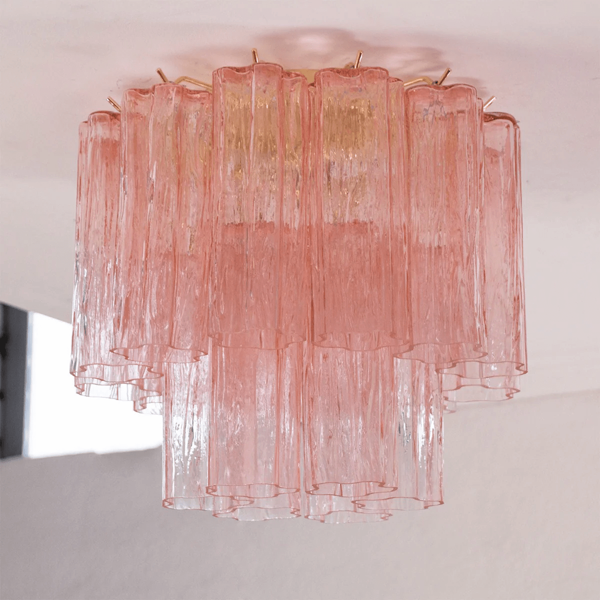 Aurora Ceiling Lamp Pink Waterfall Style - Blowlighting