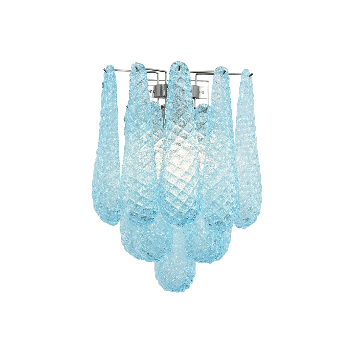 Aurora Wall Lamp Pink Teardrop Glass Floral Artistic - Blowlighting