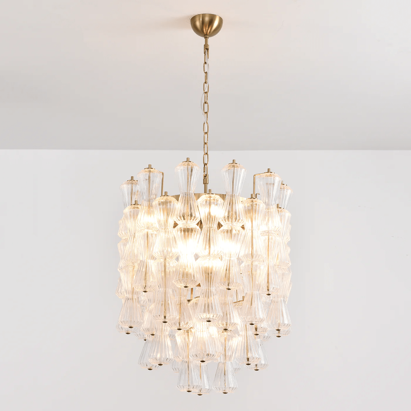 Aurora Chandelier Murano Glass Floral Cascade - Blowlighting