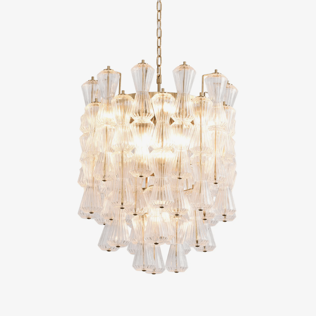 Aurora Chandelier Murano Glass Floral Cascade - Blowlighting