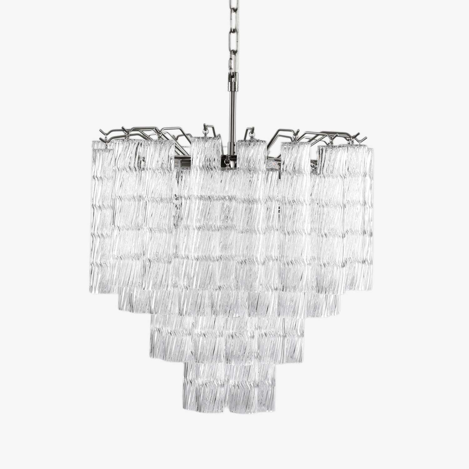 Aurora Chandelier Murano Glass Tiered Cascading Waves - Blowlighting