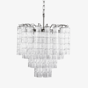 Aurora Chandelier Murano Glass Tiered Cascading Waves - Blowlighting