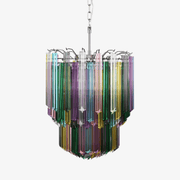 Aurora Chandelier Murano Glass Colorful Prism - Blowlighting