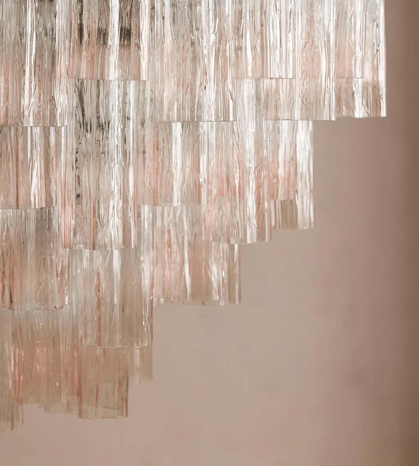 Aurora Chandelier Murano Glass Tiered Green - Blowlighting
