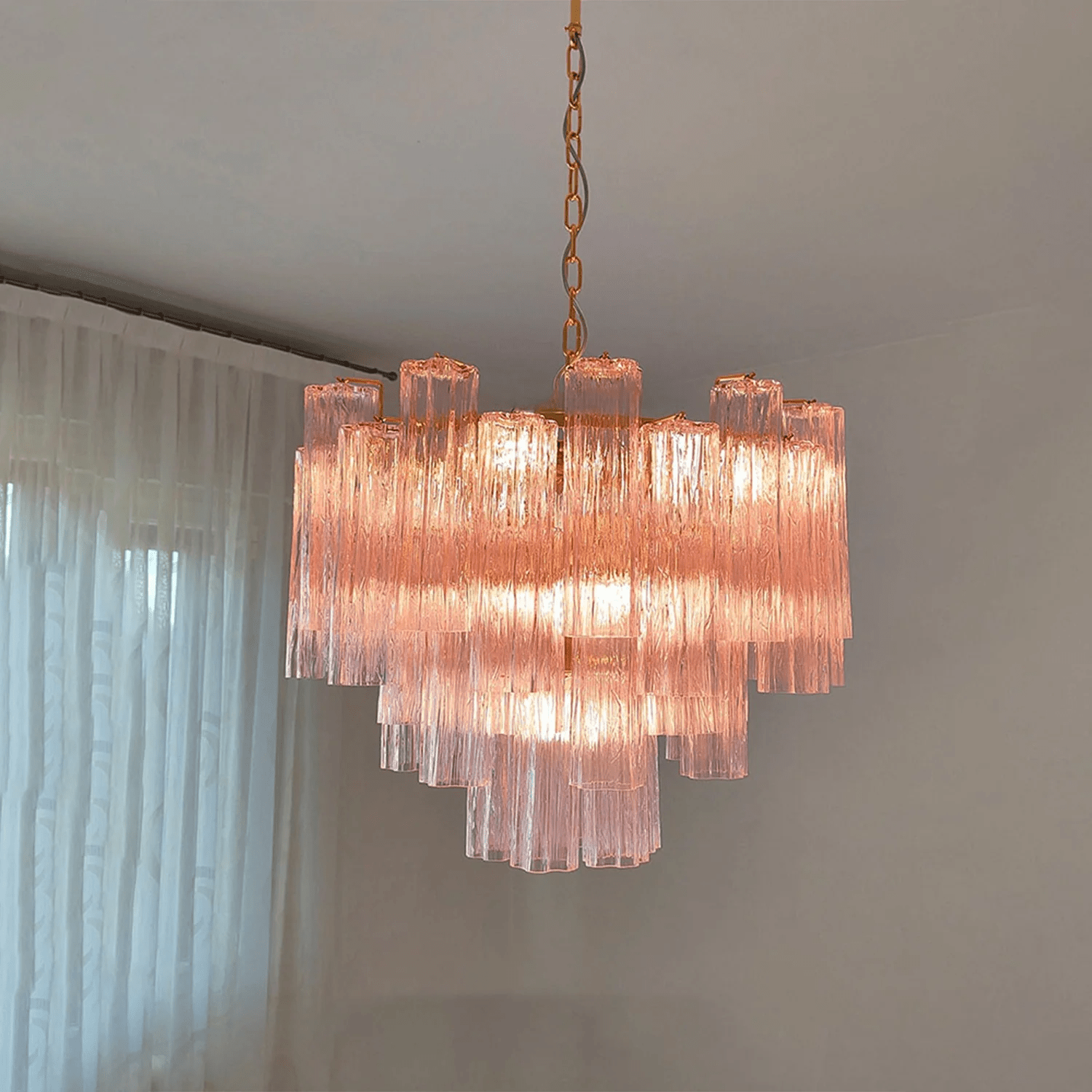 Aurora Chandelier Murano Glass Tiered - Blowlighting