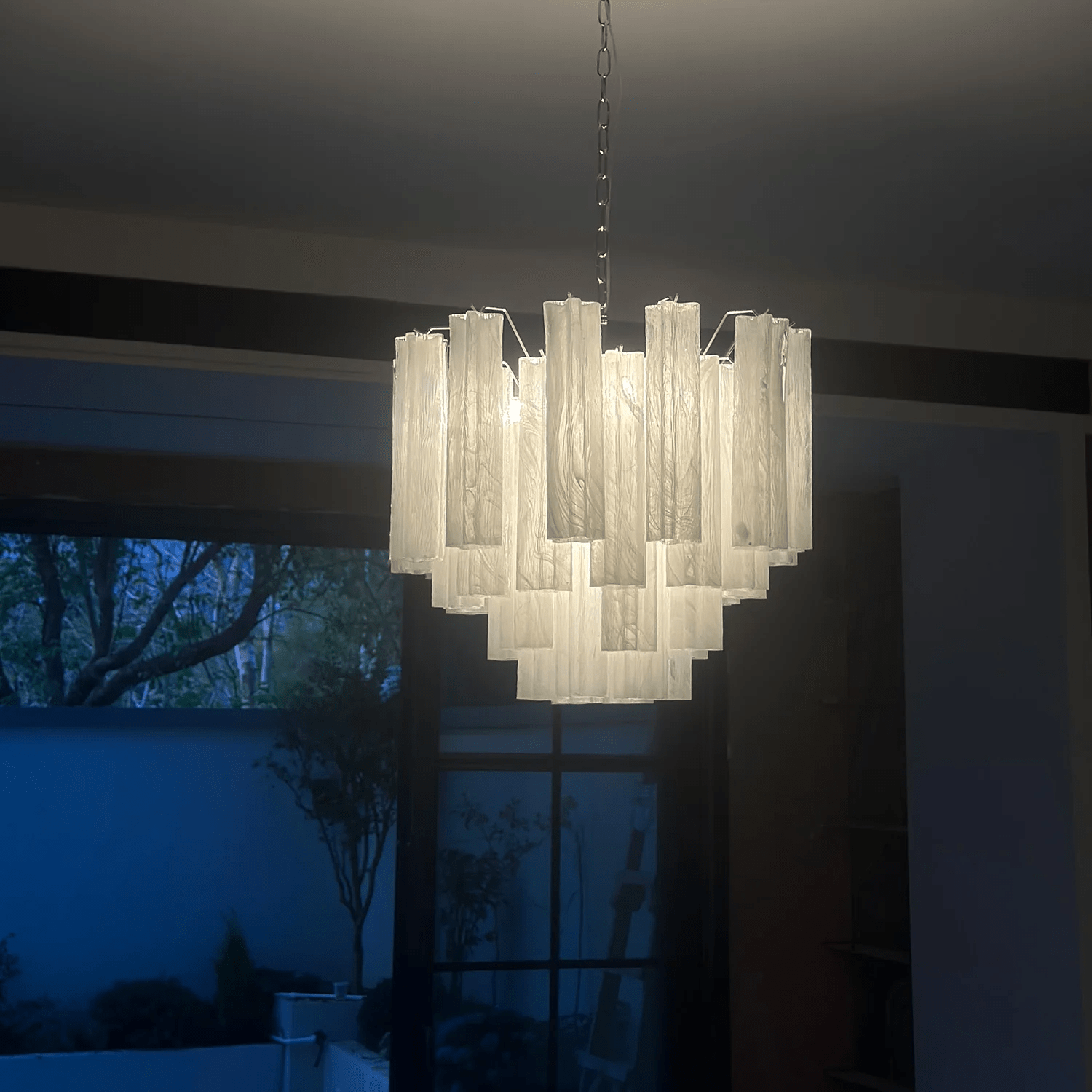 Aurora Chandelier Murano Glass Tiered - Blowlighting