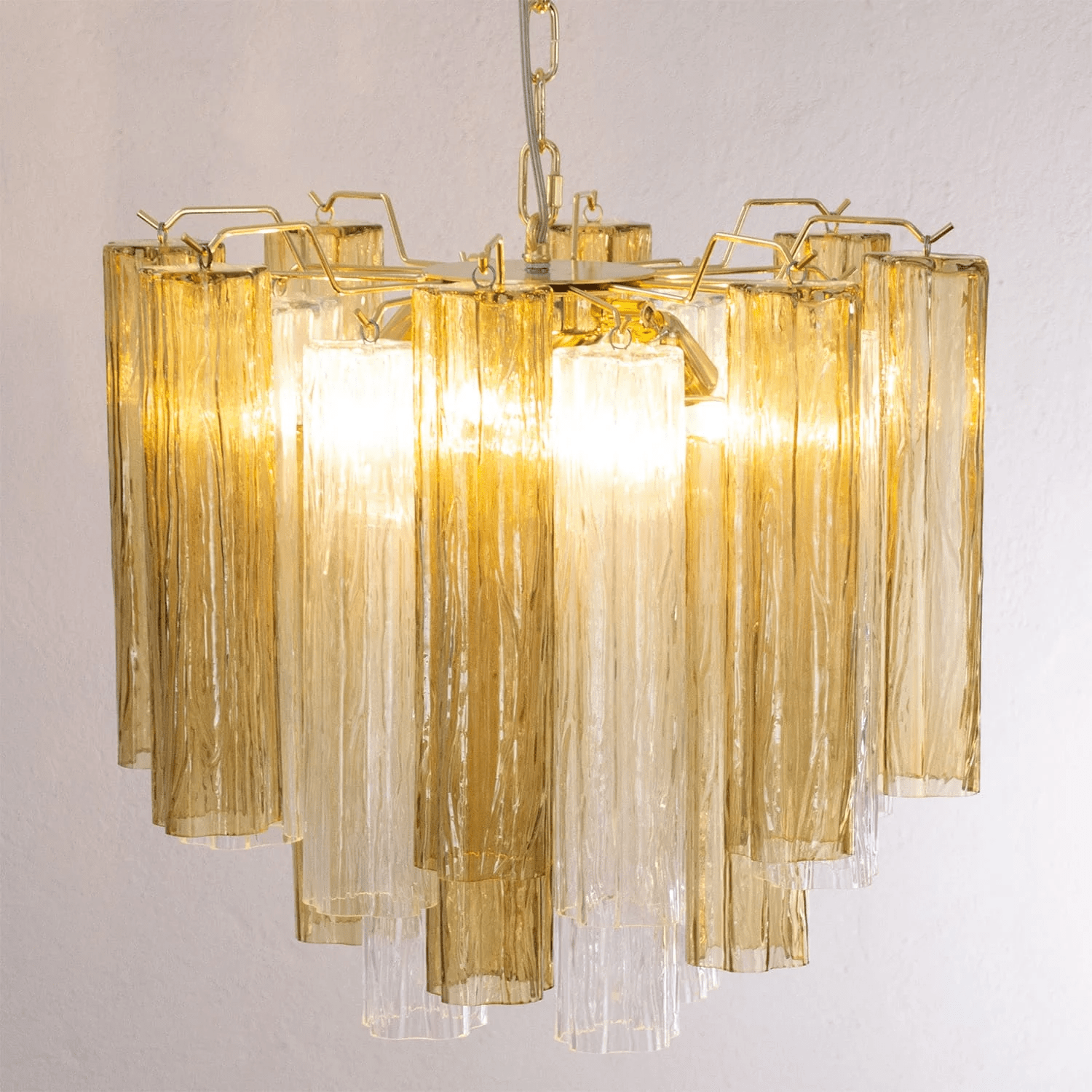 Aurora Chandelier Murano Glass Tiered - Blowlighting