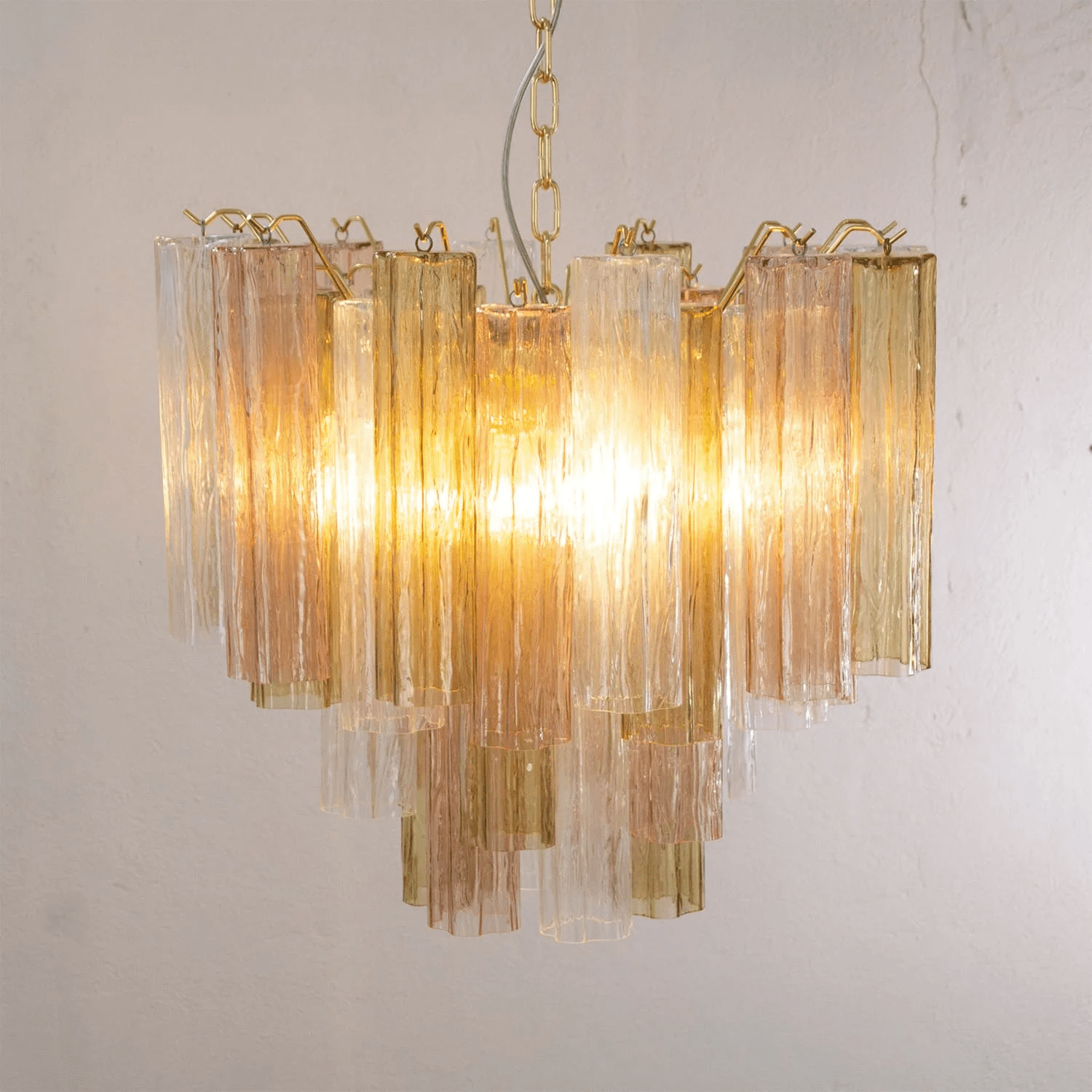 Aurora Chandelier Murano Glass Tiered - Blowlighting