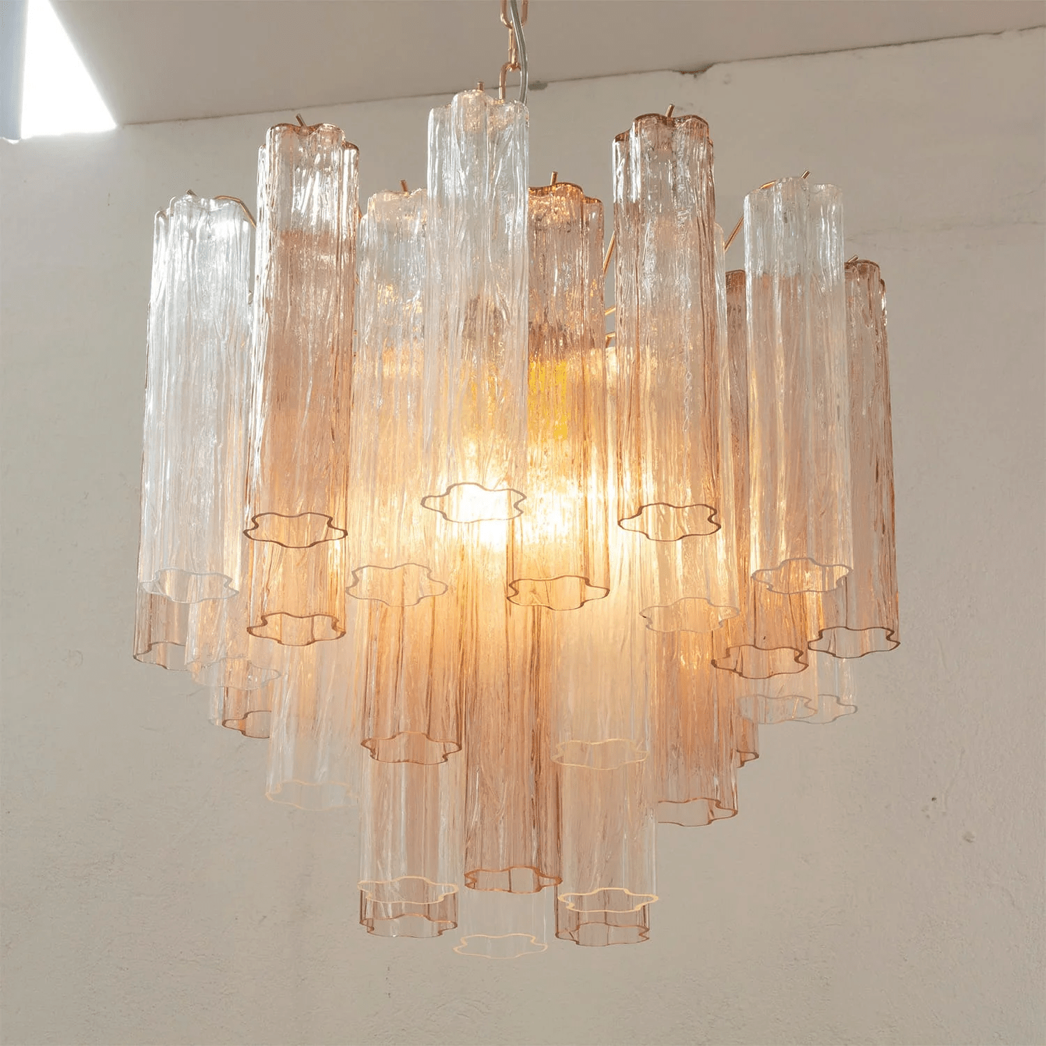 Aurora Chandelier Murano Glass Tiered - Blowlighting