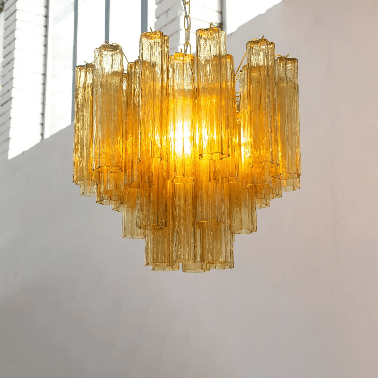Aurora Chandelier Murano Glass Tiered - Blowlighting