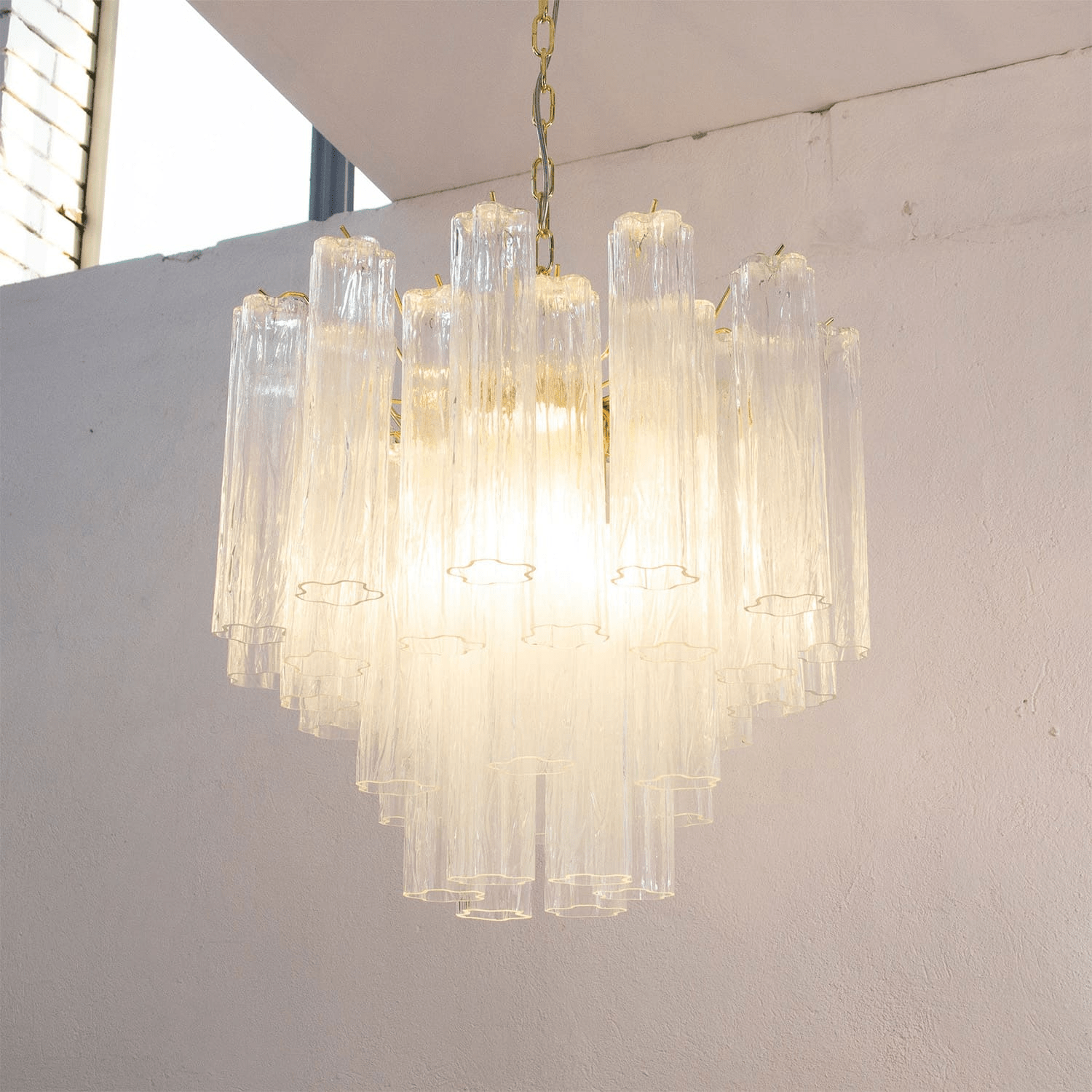 Aurora Chandelier Murano Glass Tiered - Blowlighting