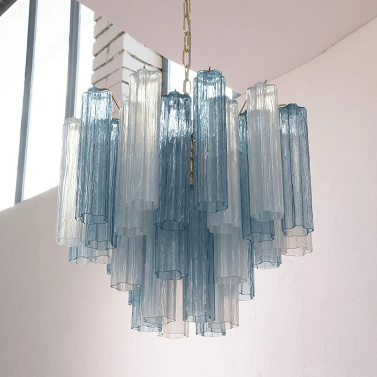 Aurora Chandelier Murano Glass Tiered - Blowlighting