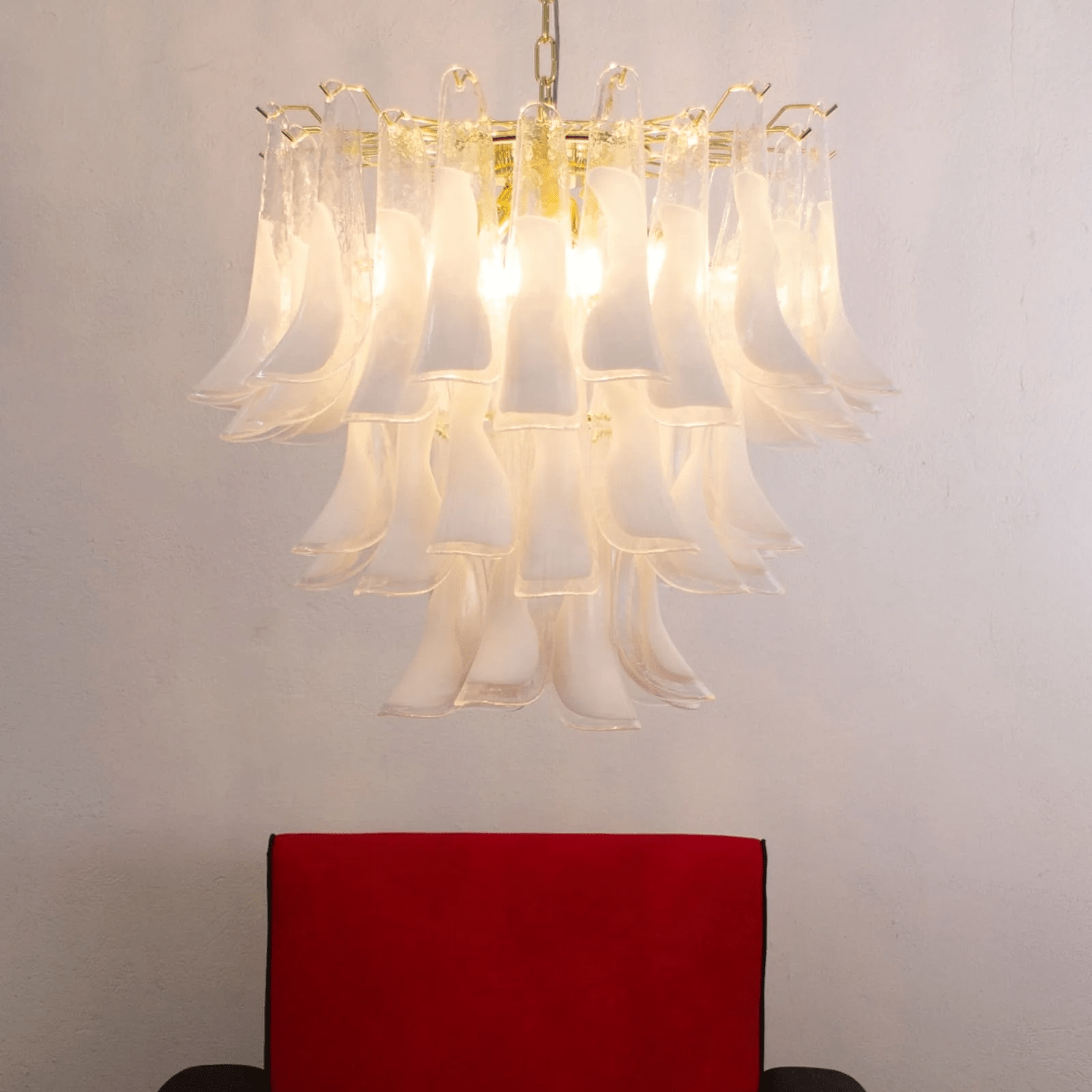 Aurora Chandelier Murano Glass Tiered Italian - Blowlighting