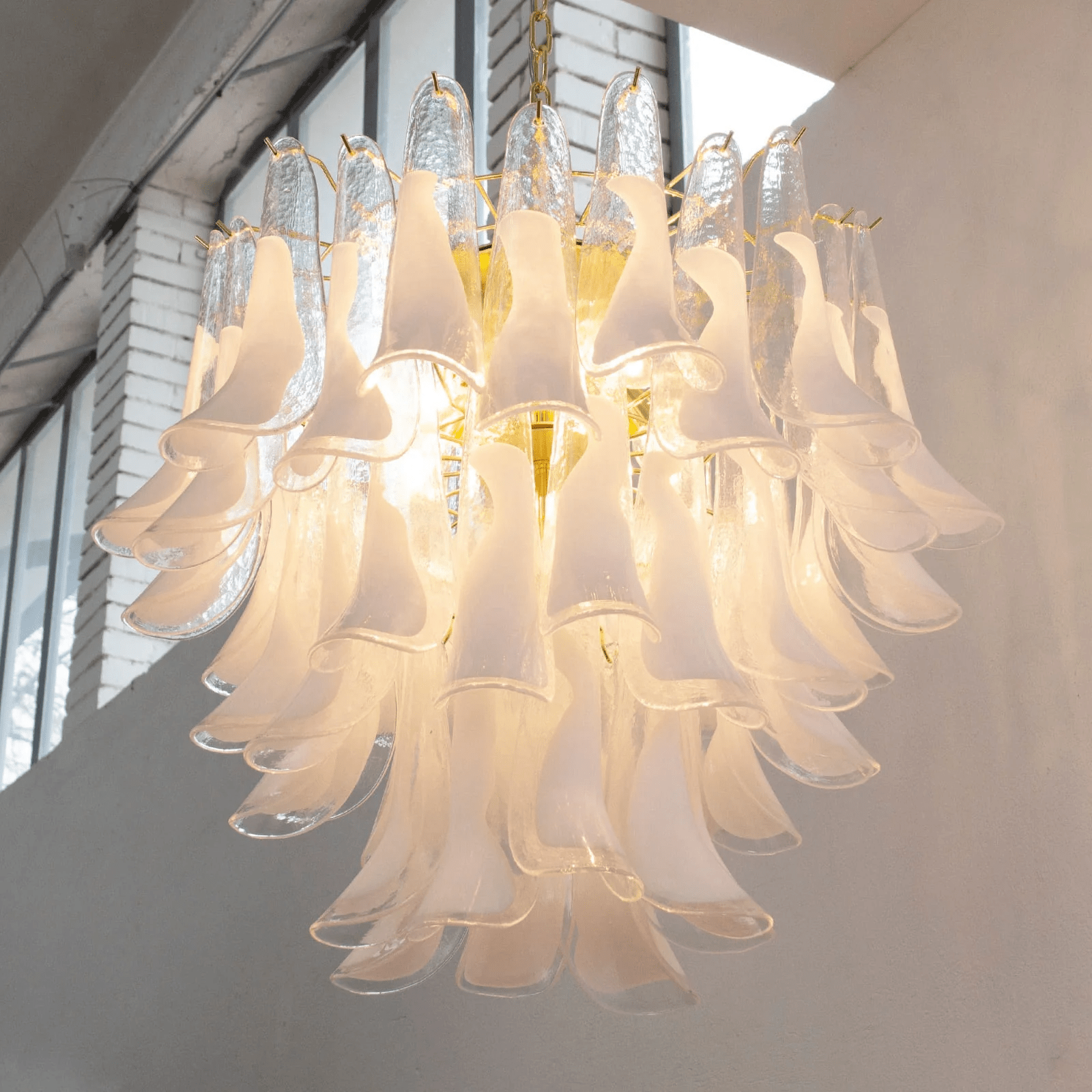 Aurora Chandelier Murano Glass Tiered Italian - Blowlighting